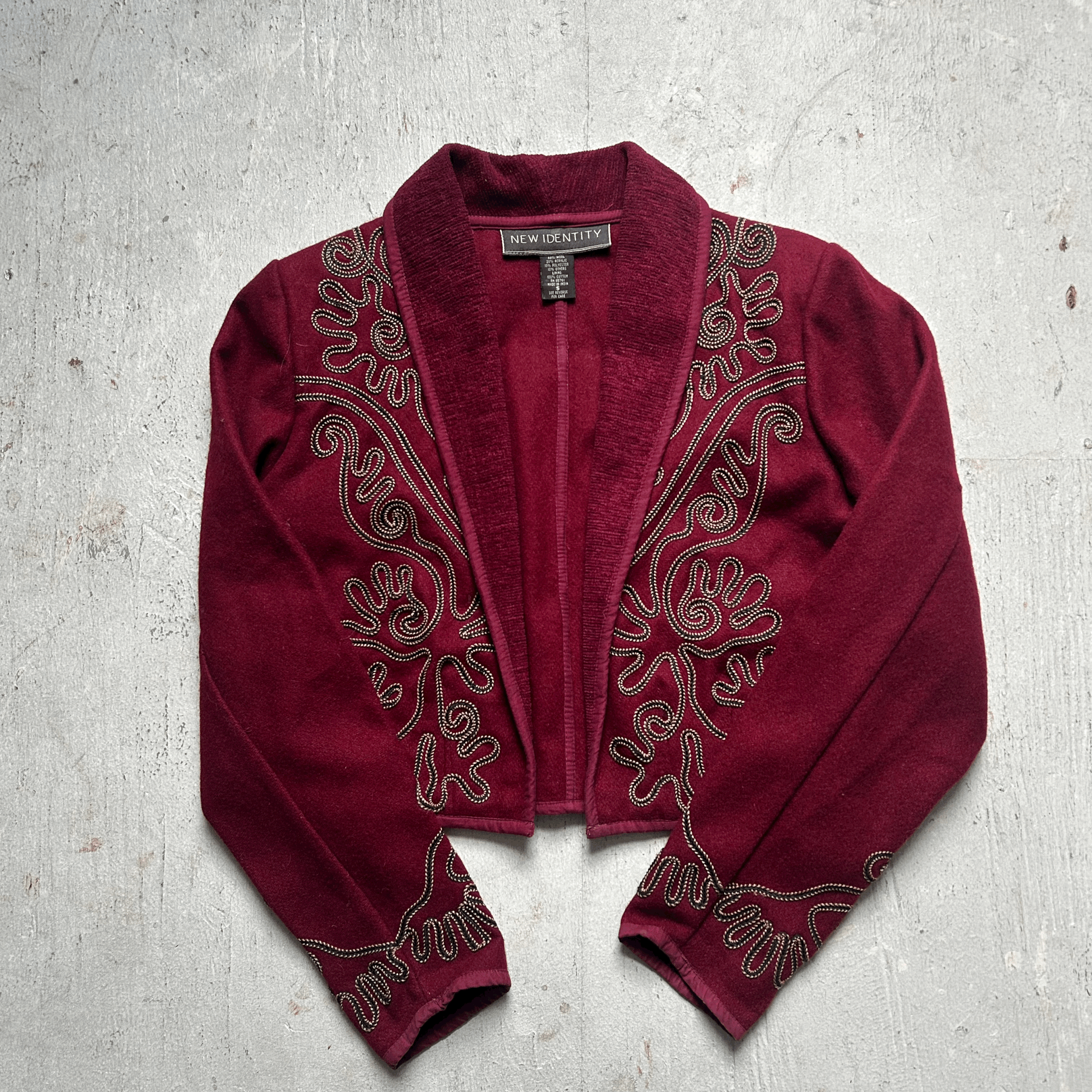 Cropped Red Cowgirl Jacket - Small