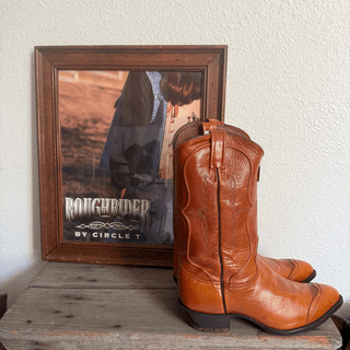 Vintage Tony Lama Buffalo Cowboy Boots, Men's 11/Women's 12.5