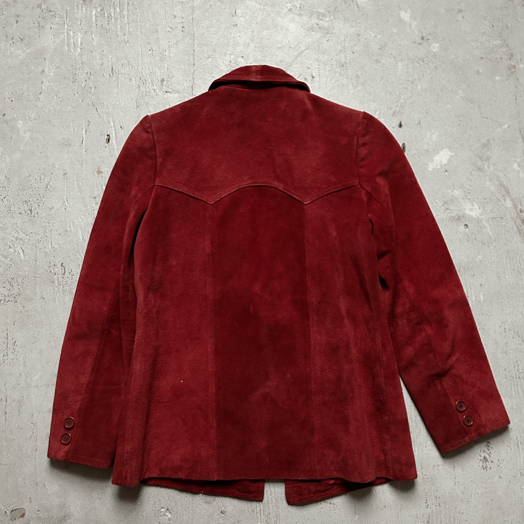 80s Suede Western Cowgirl Jacket - Small