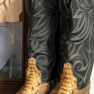 Vintage Exotic Code West Cowboy Boots, Women's 6