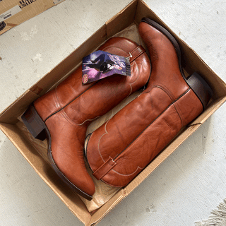 Vintage J Chisholm Cowboy Boots, Men's 10