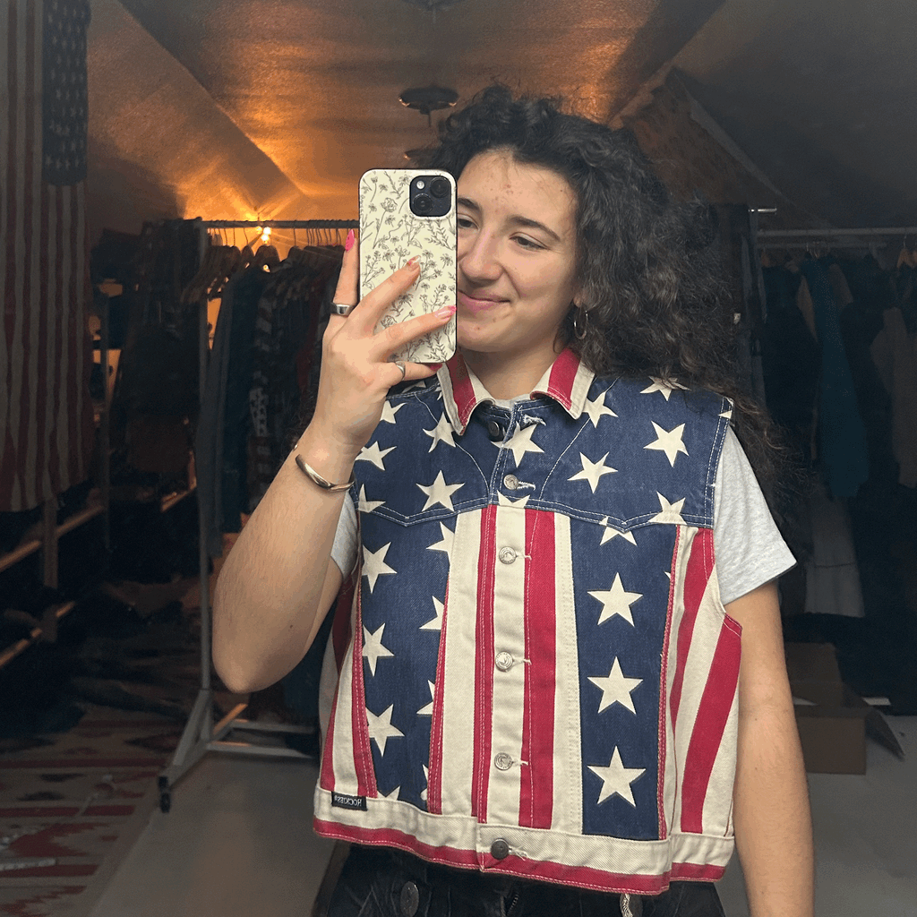 Rare Rockies USA Denim Vest - XL