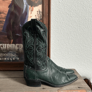 Vintage Dan Post Lizard Cowboy Boots, Women's 5.5