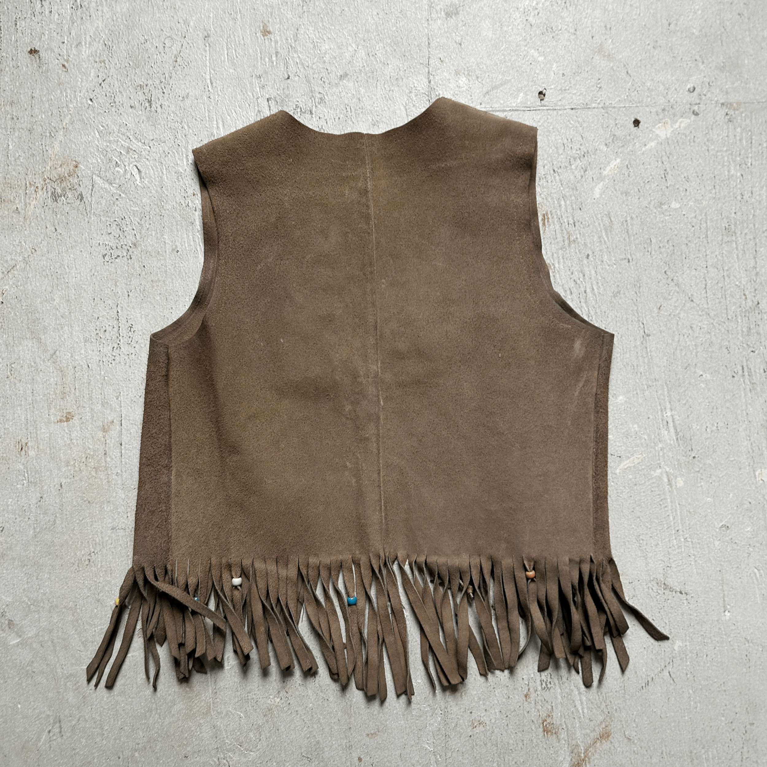 Fringe Suede Vest - Small