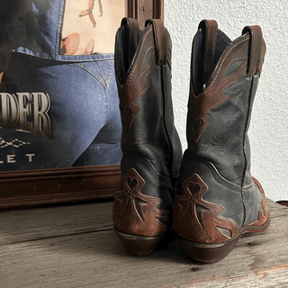 Vintage Code West Heart Cowboy Boots, Women's 5