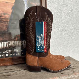 Vintage J Chisholm Deadstock Cowboy Boots, Men's 8.5, Women's 10