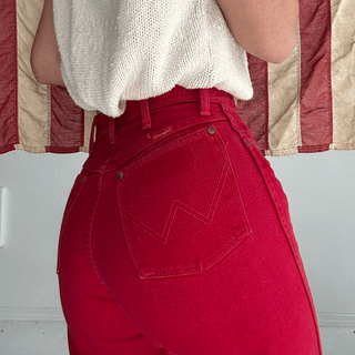 Vintage Hot Pink Wranglers 25 inch and 26 inch waist for Women