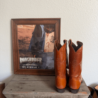 Vintage Tony Lama Buffalo Cowboy Boots, Men's 11/Women's 12.5