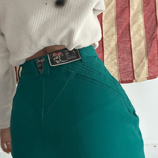 Vintage Deadstock Green Blazé Jeans 26 inch waist for Women
