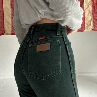 Forest Green Vintage Wranglers for Women