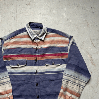 Vintage Rainbow Trout Cowboy Flannel, XL for Men