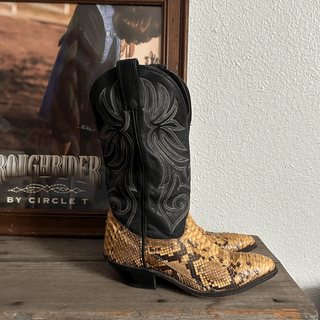Vintage Exotic Code West Cowboy Boots, Women's 6
