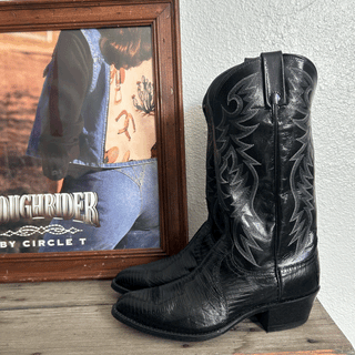 Dan Post Vintage Lizard Cowboy Boots, Men's 9 / Women’s 10.5