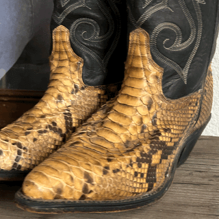 Vintage Exotic Code West Cowboy Boots, Women's 6
