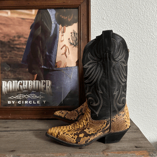 Vintage Exotic Code West Cowboy Boots, Women's 6