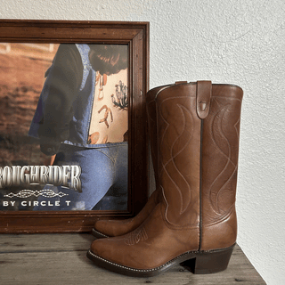 Vintage Texas Cowboy Boots, Men's 8.5