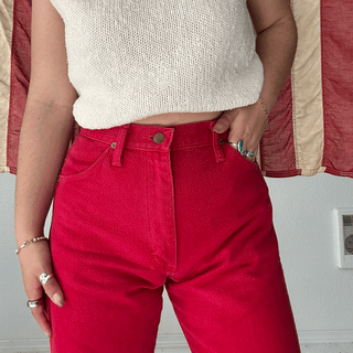 Vintage Hot Pink Wranglers 25 inch and 26 inch waist for Women