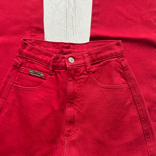 Vintage Red Red Ropers 23 inch/24 inch waist
