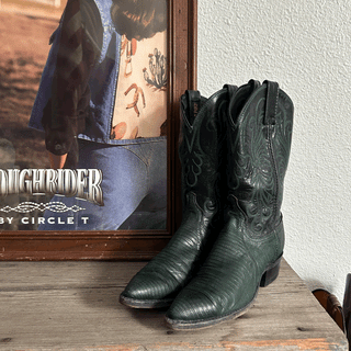 Vintage Dan Post Lizard Cowboy Boots, Women's 5.5