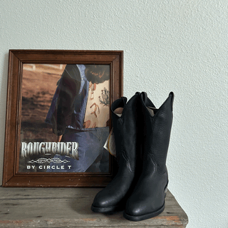 Vintage J Chisholm Elk Cowboy Boots, Women's 10/Men's 8.5