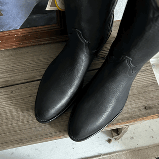 Vintage J Chisholm Elk Cowboy Boots, Women's 10/Men's 8.5