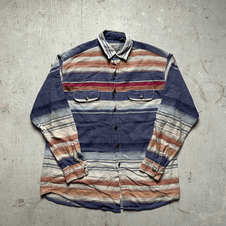 Vintage Rainbow Trout Cowboy Flannel, XL for Men