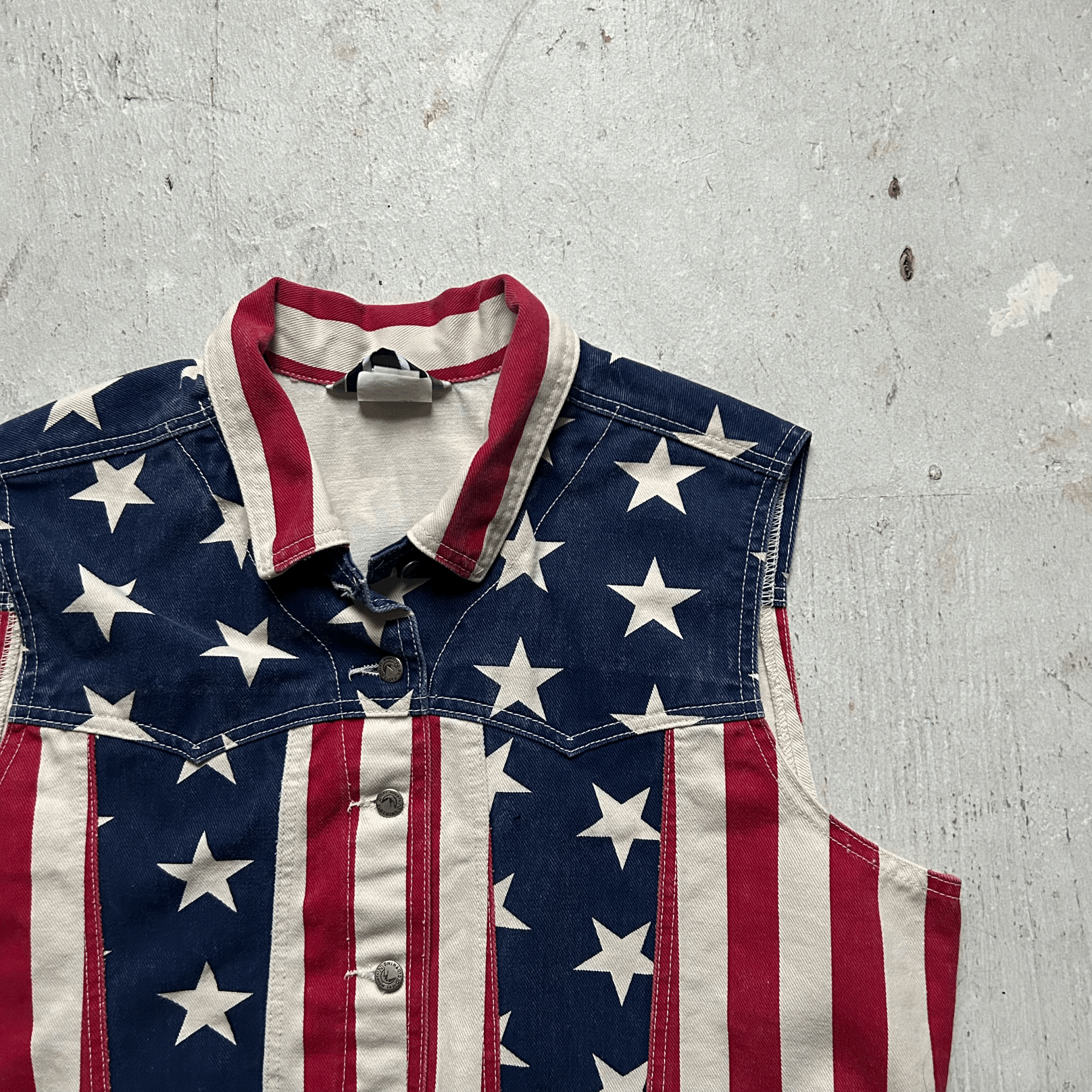 Rare Rockies USA Denim Vest - XL
