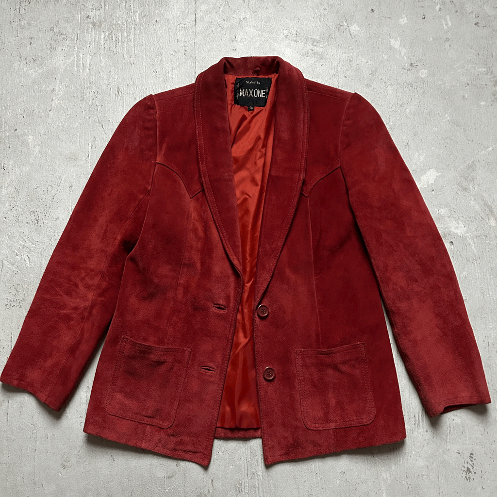80s Suede Western Cowgirl Jacket - Small