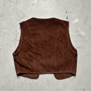 Vintage Leather Vest, XS for Women
