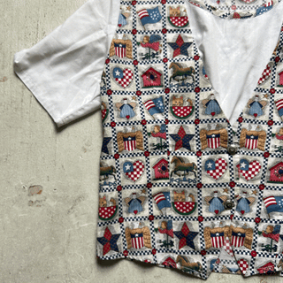 Vintage Cowgirl Granny USA Shirt, Medium for Women