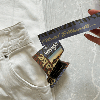 Vintage White Silverlake Wranglers 33 inch waist for Women