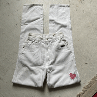Vintage Heart Patch Rockies 25 inch waist